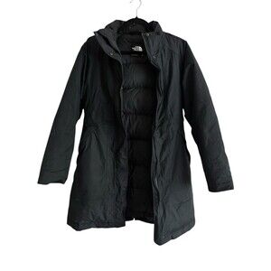 The North Face Arctic Parka Jacket Medium - Black M Detachable Hood W/Fur